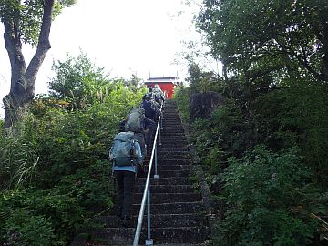 愛宕神社の参道石段 愛宕神社の参道石段