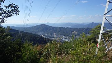 権現山~阿武山を見る 権現山~阿武山を見る