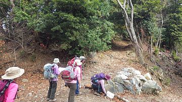 白木山取付き口 白木山取付き口